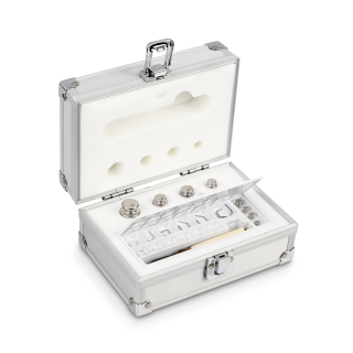 Zestaw odważników 303-026 E1 (1 mg – 50 g) ze stali nierdzewnej w etui. Idealny do kalibracji wag. Zamów online już dziś!