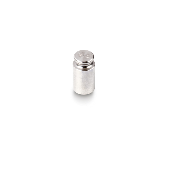 Individual weight, OIML Class M3, 10 g, Knob, stainless steel fine turned