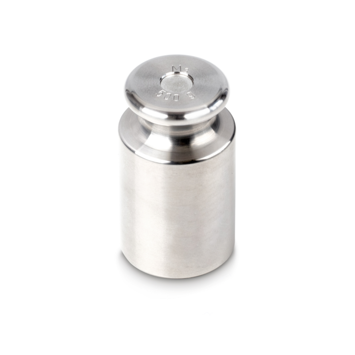 Individual weight, OIML Class M3, 500 g, Knob, stainless steel fine turned