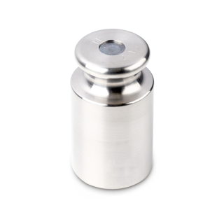 Individual weight, OIML Class M3, 2 kg, Knob, stainless steel fine turned