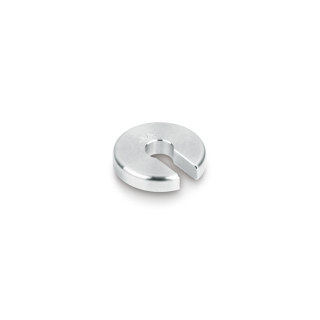 Individual weight (Newton), 20 cN, Slot weight (Type A), stainless steel fine turned