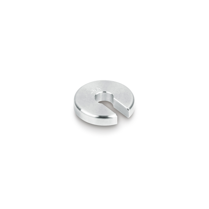 Individual weight (Newton), 20 cN, Slot weight (Type A), stainless steel fine turned