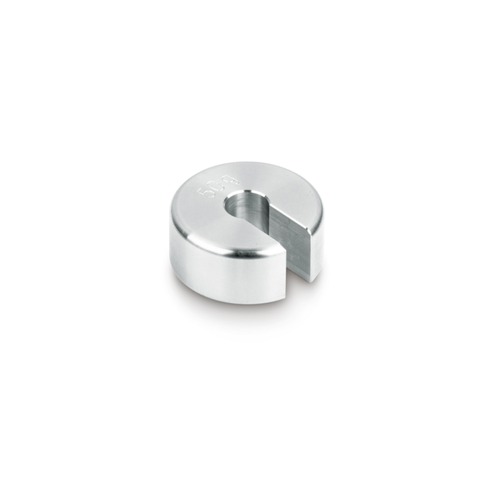 Individual weight (Newton), 50 cN, Slot weight (Type A), stainless steel fine turned