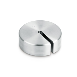 Individual weight (Newton), 10 N, Slot weight (Type A), stainless steel fine turned