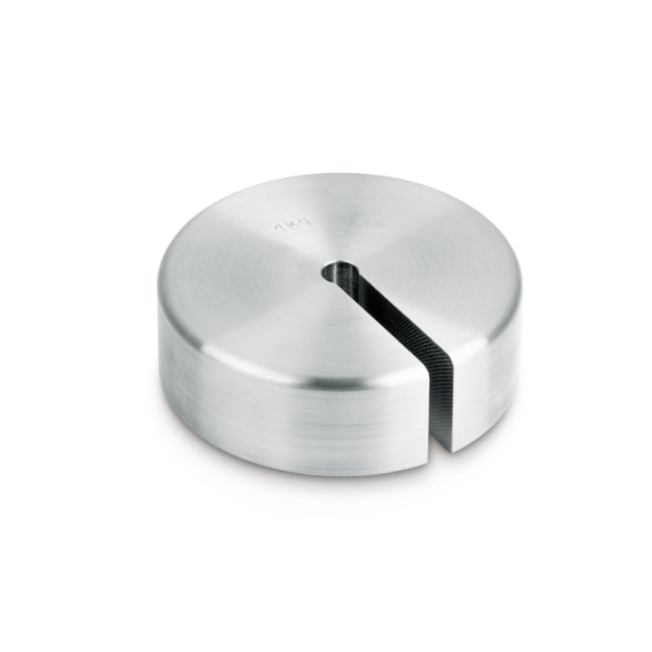 Individual weight (Newton), 10 N, Slot weight (Type A), stainless steel fine turned