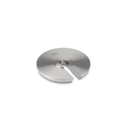 Individual weight (Newton), 10 N, Slot weight (Type B), stainless steel fine turned