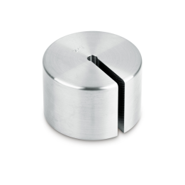 Individual weight (Newton), 20 N, Slot weight (Type A), stainless steel fine turned