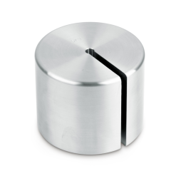 Individual weight (Newton), 50 N, Slot weight (Type A), stainless steel fine turned