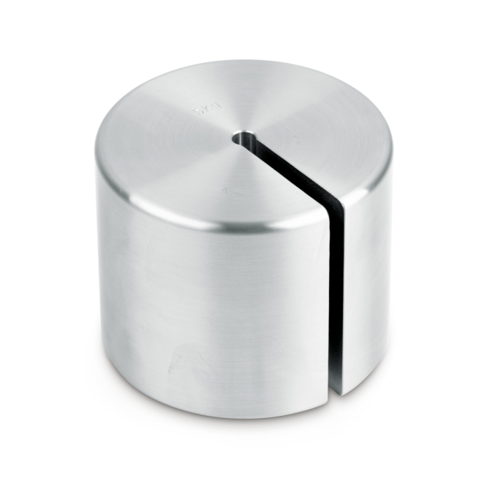 Individual weight (Newton), 50 N, Slot weight (Type A), stainless steel fine turned