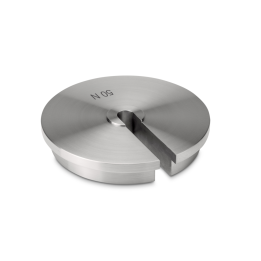Individual weight (Newton), 50 N, Slot weight (Type B), stainless steel fine turned