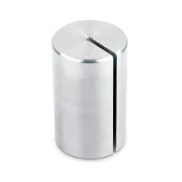 Individual weight (Newton), 100 N, Slot weight (Type A), stainless steel fine turned
