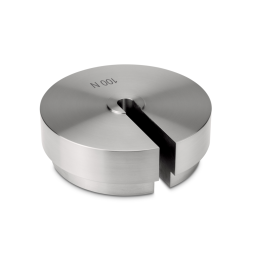 Individual weight (Newton), 100 N, Slot weight (Type B), stainless steel fine turned