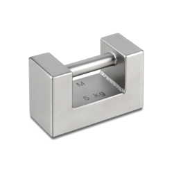 Individual weight, OIML Class M1, 5 kg, Block, stainless steel