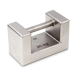 Individual weight, OIML Class M1, 20 kg, Block, stainless steel