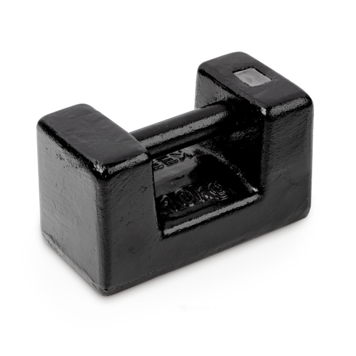 Individual weight, OIML Class M1, 10 kg, Block Eco, cast iron lacquered