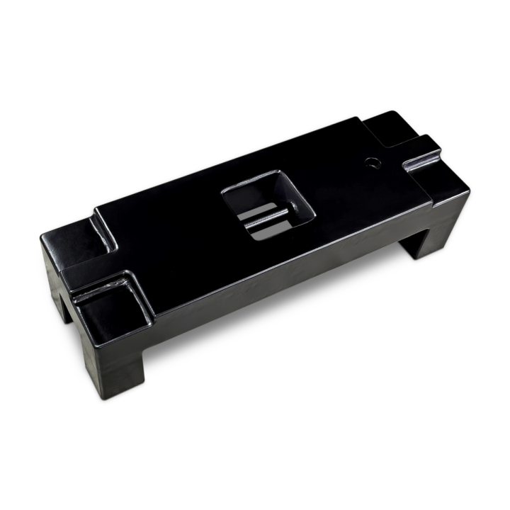 Stackable heavy-duty weight, OIML Class M1, 100 kg, steel, lacquered