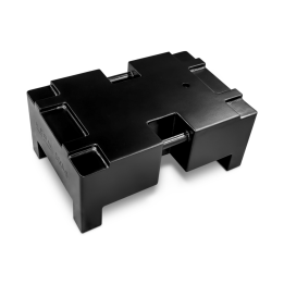 Stackable heavy-duty weight, OIML Class M1, 500 kg, steel, lacquered