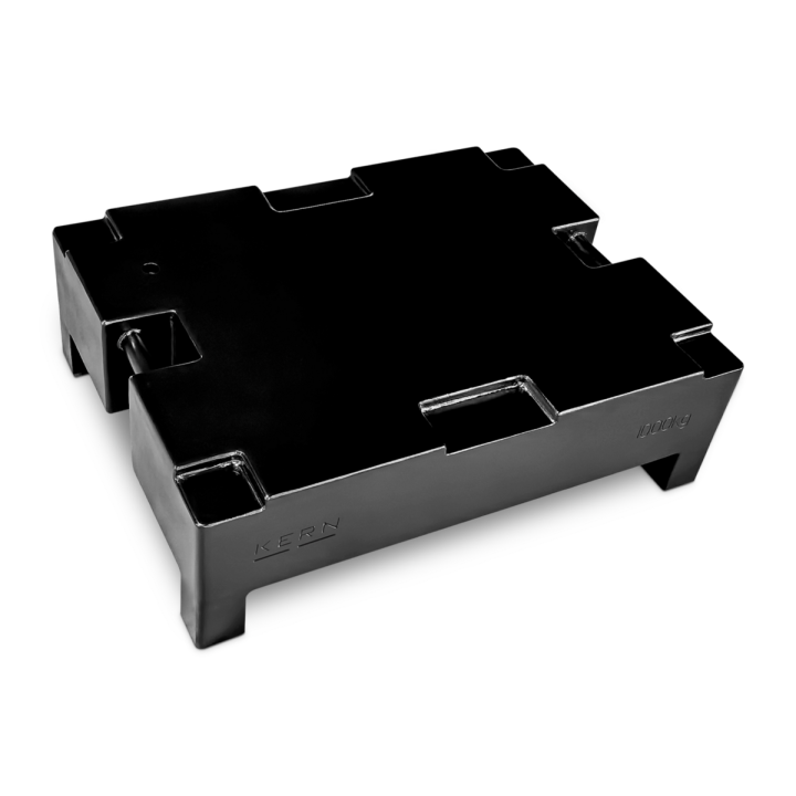 Stackable heavy-duty weight, OIML Class M1, 1000 kg, steel, lacquered