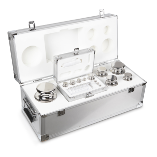 Zestaw odważników 304-096 E1 (1 g – 10 kg) ze stali nierdzewnej w etui. Idealny do kalibracji wag. Zamów online już dziś!