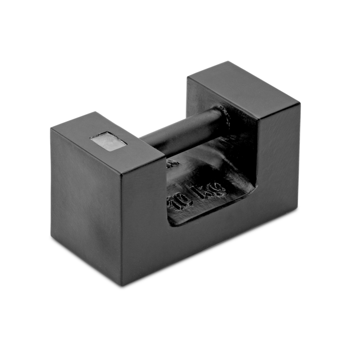 Individual weight, OIML Class M1, 10 kg, Block, cast iron lacquered