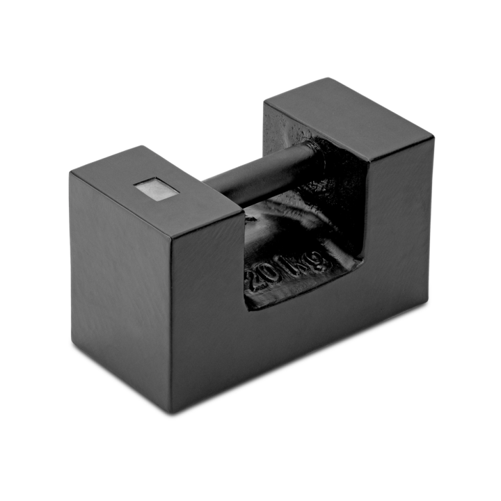 Individual weight, OIML Class M1, 20 kg, Block, cast iron lacquered