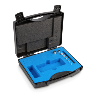 Zestaw odważników 312-024 E2 (1 g – 50 g) ze stali nierdzewnej w etui. Idealny do kalibracji wag. Zamów online już dziś!