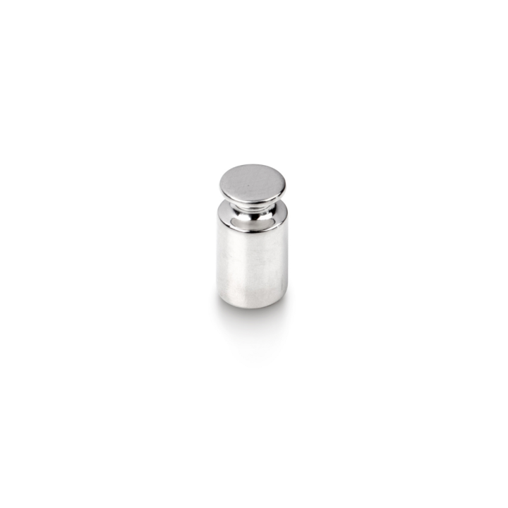 Individual weight, OIML Class E1, 2 g, Knob, stainless steel polished