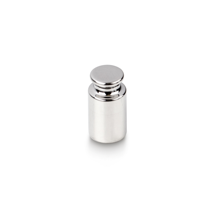 Individual weight, OIML Class E1, 5 g, Knob, stainless steel polished