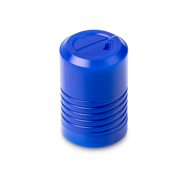 Plastic box for individual weights (Cylindrical/compact, 100 g)