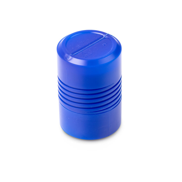 Plastic box for individual weights (Cylindrical/compact, 500 g)