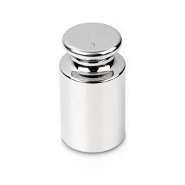 Individual weight, OIML Class E1, 1 kg, Knob, stainless steel polished
