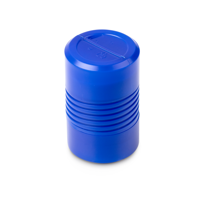 Plastic box for individual weights (Cylindrical/compact, 1 kg)