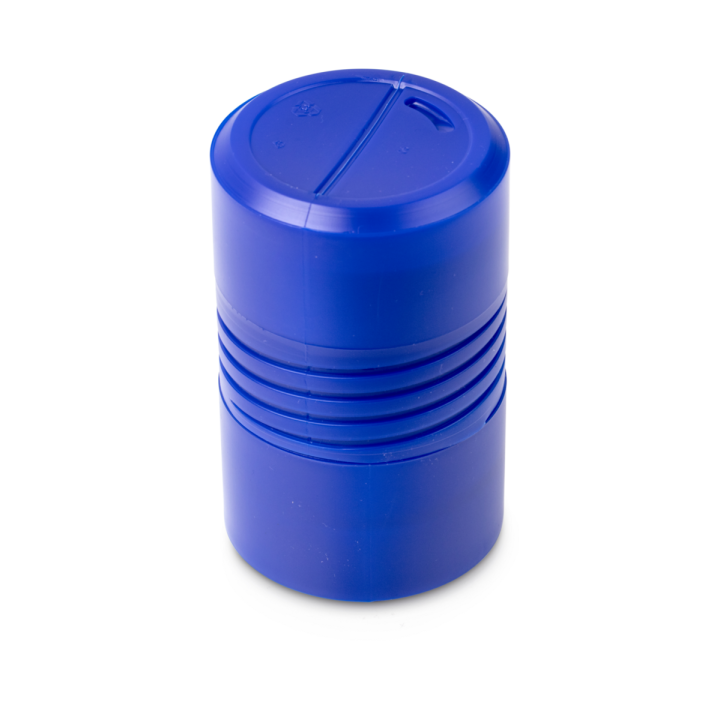 Plastic box for individual weights (Cylindrical/compact, 2 kg)
