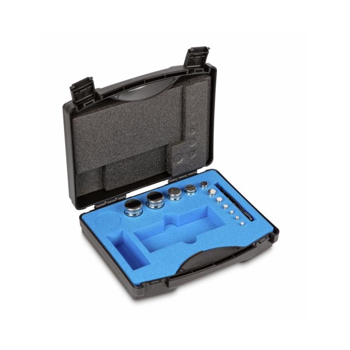 Zestaw odważników 312-044 E2 (1 g – 200 g) ze stali nierdzewnej w etui. Idealny do kalibracji wag. Zamów online już dziś!