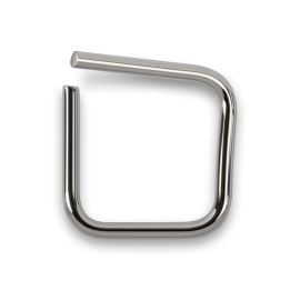 Milligram weights, E1, 2 mg, Wire, stainless steel polished