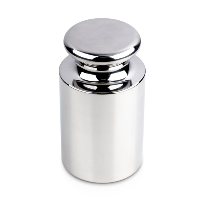 Individual weight, OIML Class E2, 50 kg, Knob, stainless steel polished