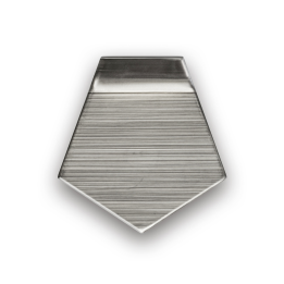 Milligram weights, E2, 5 mg, Platelet, stainless steel polished