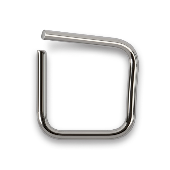 Milligram weights, E2, 2 mg, Wire, stainless steel polished
