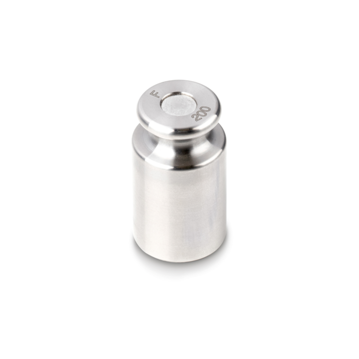 Individual weight, OIML Class F2, 200 g, Knob, stainless steel fine turned