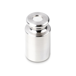 Individual weight, OIML Class F2, 1 kg, Knob, stainless steel fine turned