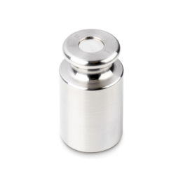 Individual weight, OIML Class F2, 2 kg, Knob, stainless steel fine turned