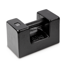 Individual weight, OIML Class M2, 50 kg, Block, cast iron lacquered