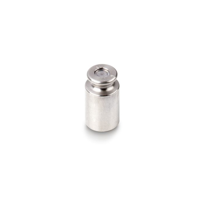Individual weight, OIML Class M2, 20 g, Knob, stainless steel fine turned
