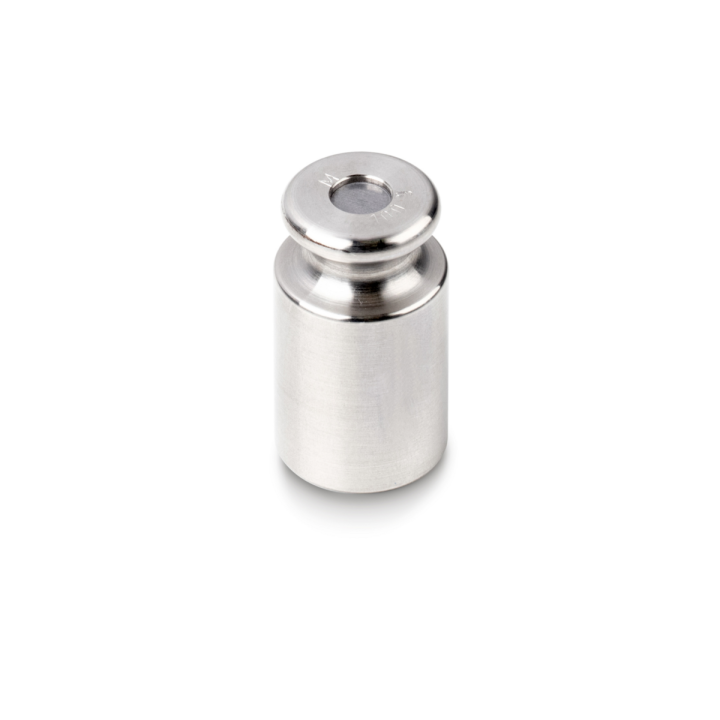 Individual weight, OIML Class M2, 100 g, Knob, stainless steel fine turned