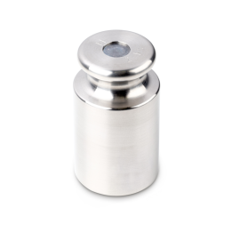 Individual weight, OIML Class M2, 2 kg, Knob, stainless steel fine turned