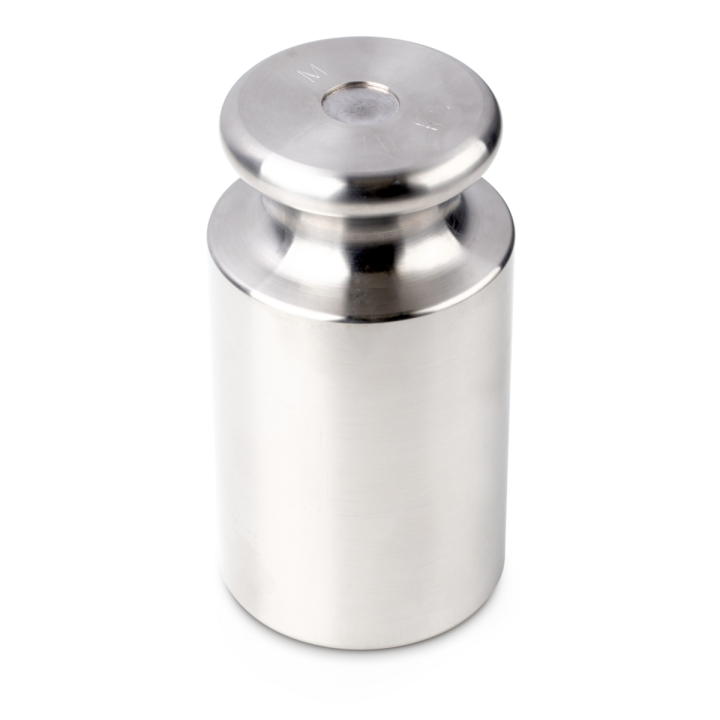 Individual weight, OIML Class M2, 10 kg, Knob, stainless steel fine turned