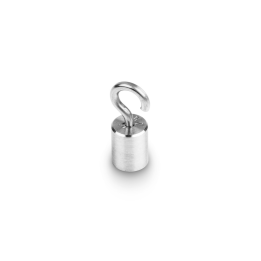 Individual weight, OIML Class M1, 2 g, Hook weight, stainless steel fine turned