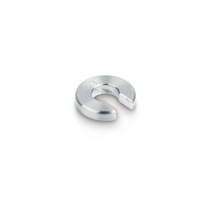 Individual weight, OIML Class M1, 5 g, Slot weight (Type A), stainless steel fine turned