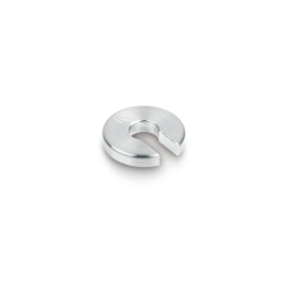Individual weight, OIML Class M1, 10 g, Slot weight (Type A), stainless steel fine turned