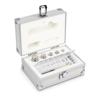 Zestaw odważników 303-036 E1 (1 mg – 100 g) ze stali nierdzewnej w etui. Idealny do kalibracji wag. Zamów online już dziś!
